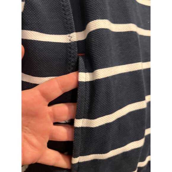 Navy Striped Fat Face The Airlie Half-Zip Sweatshirt UK10/EUR38/USA6 100% Sustai - Picture 8 of 12